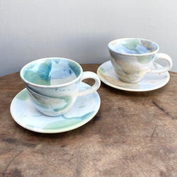 コバルト雲のカップ&ソーサー(ピンク) 10枚目の画像