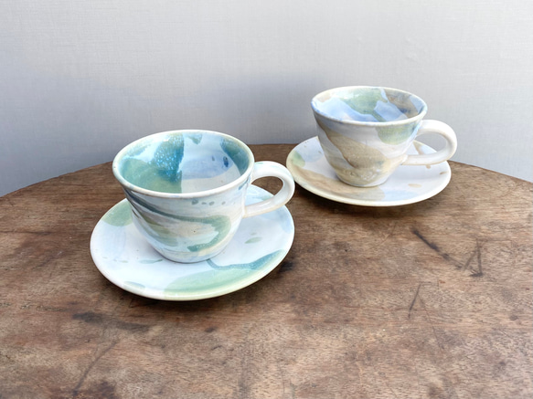 コバルト雲のカップ&ソーサー(ピンク) 10枚目の画像