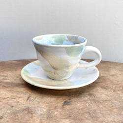 コバルト雲のカップ&ソーサー(ピンク) 1枚目の画像