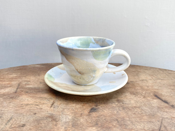 コバルト雲のカップ&ソーサー(ピンク) 1枚目の画像