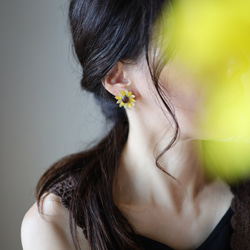 【八月生月花】向日葵太陽耳環/耳環 第3張的照片
