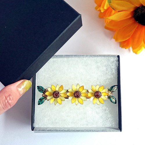 ひまわりバレッタ バー48 ひまわりバレッタ バー48 ひまわりバレッタ バー48