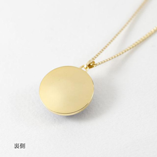 K18GP 真鍮製 ラピスラズリ ペンダントネックレス h1329l Lapis