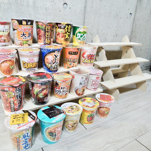 什器 ひな壇3段/50幅/普通合板〈上質材〉 イベント什器 マルシェ