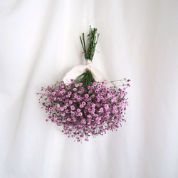 【特集掲載】purple baby's breath swag（パープルかすみそうのスワッグ）母の日 3枚目の画像