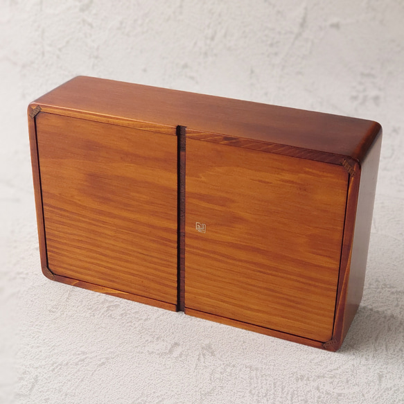 玉手箱なひのきの弁当箱 Ｌ 拭きうるし 5枚目の画像