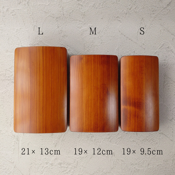 玉手箱なひのきの弁当箱 Ｌ 拭きうるし 8枚目の画像