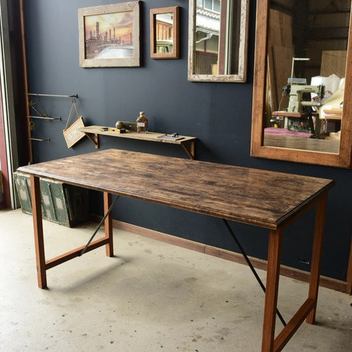 サイズオーダーできる ダイニングテーブル アトリエテーブル 古の設計