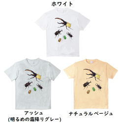 受注プリント全３色☆Ｔシャツ「虫たちの集会」オリジナルデザイン☆大人から子供まで全てのサイズ対応　 昆虫 虫 ヘラクレス 5枚目の画像