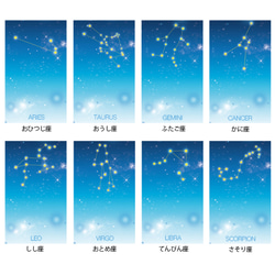 個性化 12 Constellations + α Ver.2 Notebook Type iPhone Case Smartp 第5張的照片