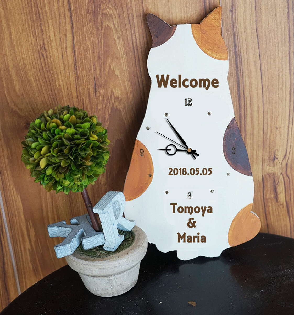 猫好き必見♥柄が選べるにゃんこの時計・Ｍサイズ