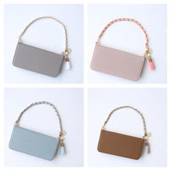 25 公分超方便手持/腕鏈山茶花可愛流蘇 iPhone 保護殼智慧型手機保護殼 第4張的照片