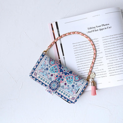 25 公分超方便手持/腕鏈山茶花可愛流蘇 iPhone 保護殼智慧型手機保護殼 第5張的照片