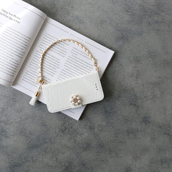 25 公分超方便手持/腕鏈山茶花可愛流蘇 iPhone 保護殼智慧型手機保護殼 第6張的照片