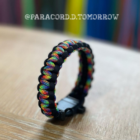 HYKE ハイク　PARACORD BANGLE パラコードバングル 防災啓発 パラコード ブレスレット 登山 お守り アウトドア