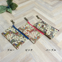 キーポーチ My Little Pace（マイ・リトル・ペース）　リバティラミネート生地 2枚目の画像