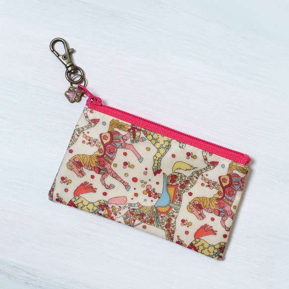 キーポーチ My Little Pace（マイ・リトル・ペース）　リバティラミネート生地 6枚目の画像