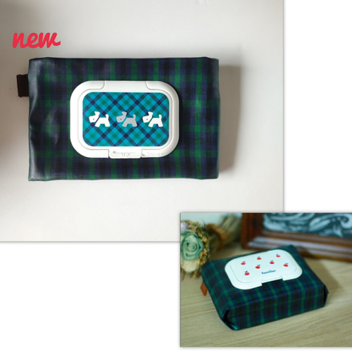 ミニサイズ＊ファミリア限定ビタットつき♡おしりふきケース 緑