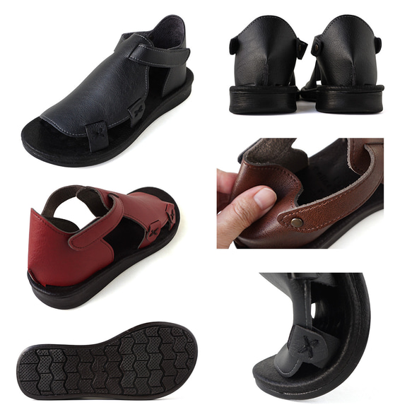 【在庫限り30％OFF】カバードサンダル フラットサンダル(QUEST) 靴 日本製 【納期5日以内発送】 13枚目の画像