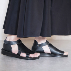 カバードサンダル フラットサンダル(QUEST) 靴 日本製 【納期5～30日】 1枚目の画像