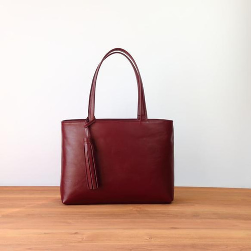 スクエアトートbag/マチ13㎝ver☆彡キャメル・A4サイズ・受注