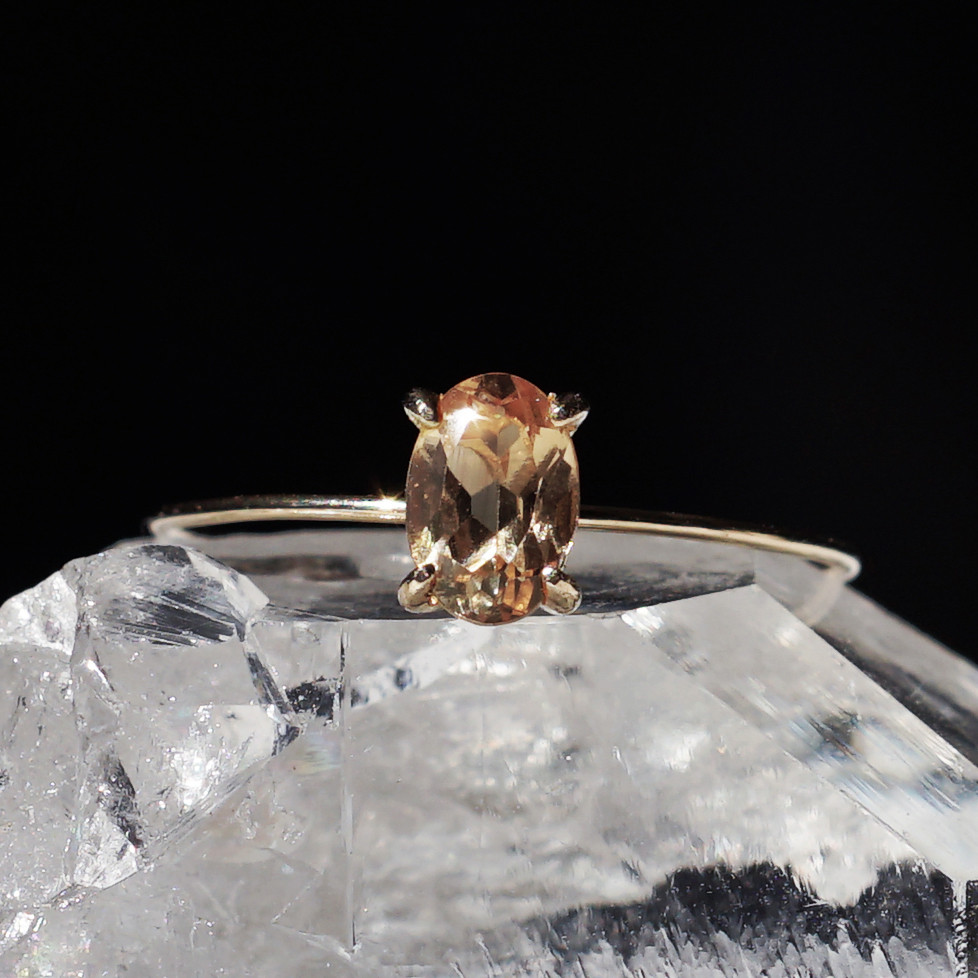 K10インペリアルトパーズのオーバルカットリング　～Pascale