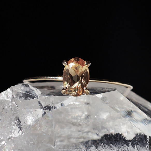 インペリアルトパーズ K10 オープンリング 16号 インペリアルトパーズ / K10 リング | su-py