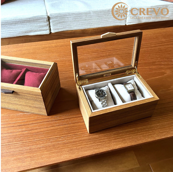 ☆人気商品☆ 木製 ウォッチケース2本用【WATCHcase-two sets ☆人気商品☆ 木製 ウォッチケース2本用【WATCHcase-two sets