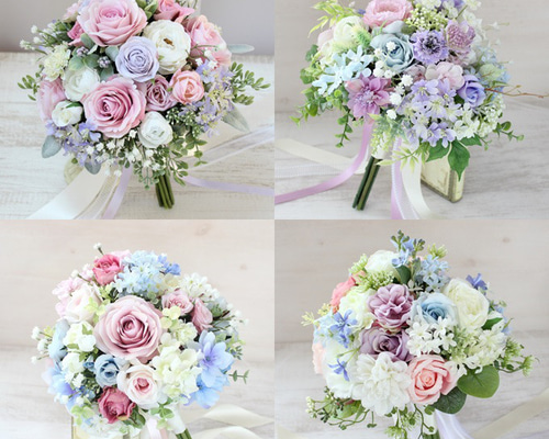 オーダーメイドドライフラワーブーケ パープル ホワイト オーダーメイドドライフラワーブーケ パープル ホワイト