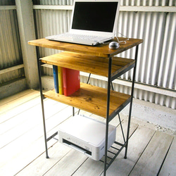 アイアン ウッド スタンディングワークデスク（テレワークリモート