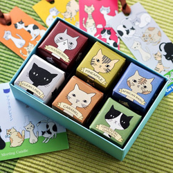 猫ちゃんのキャンドル製の置物 ピンクの猫のデザインが人気 オブジェにもなる「OLGA GOOSE