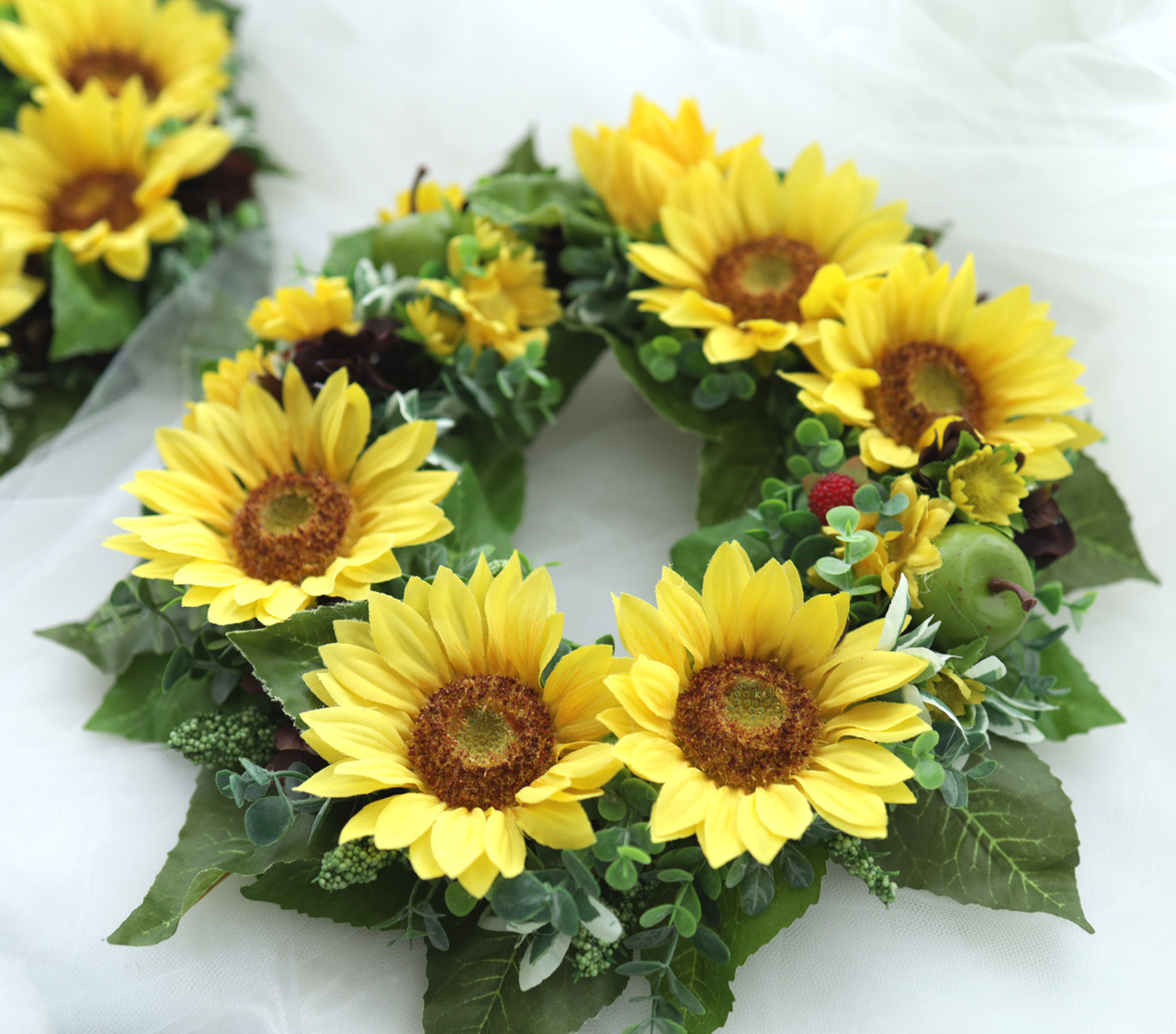 ＊ひまわりリース＊夏の思い出の向日葵＊再販＊プレゼント＊結婚祝い＊新築祝い＊