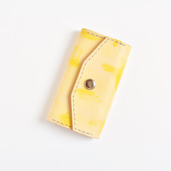 [特價] 手工染色皮套“Lemon No.25（鑰匙包）” 第1張的照片