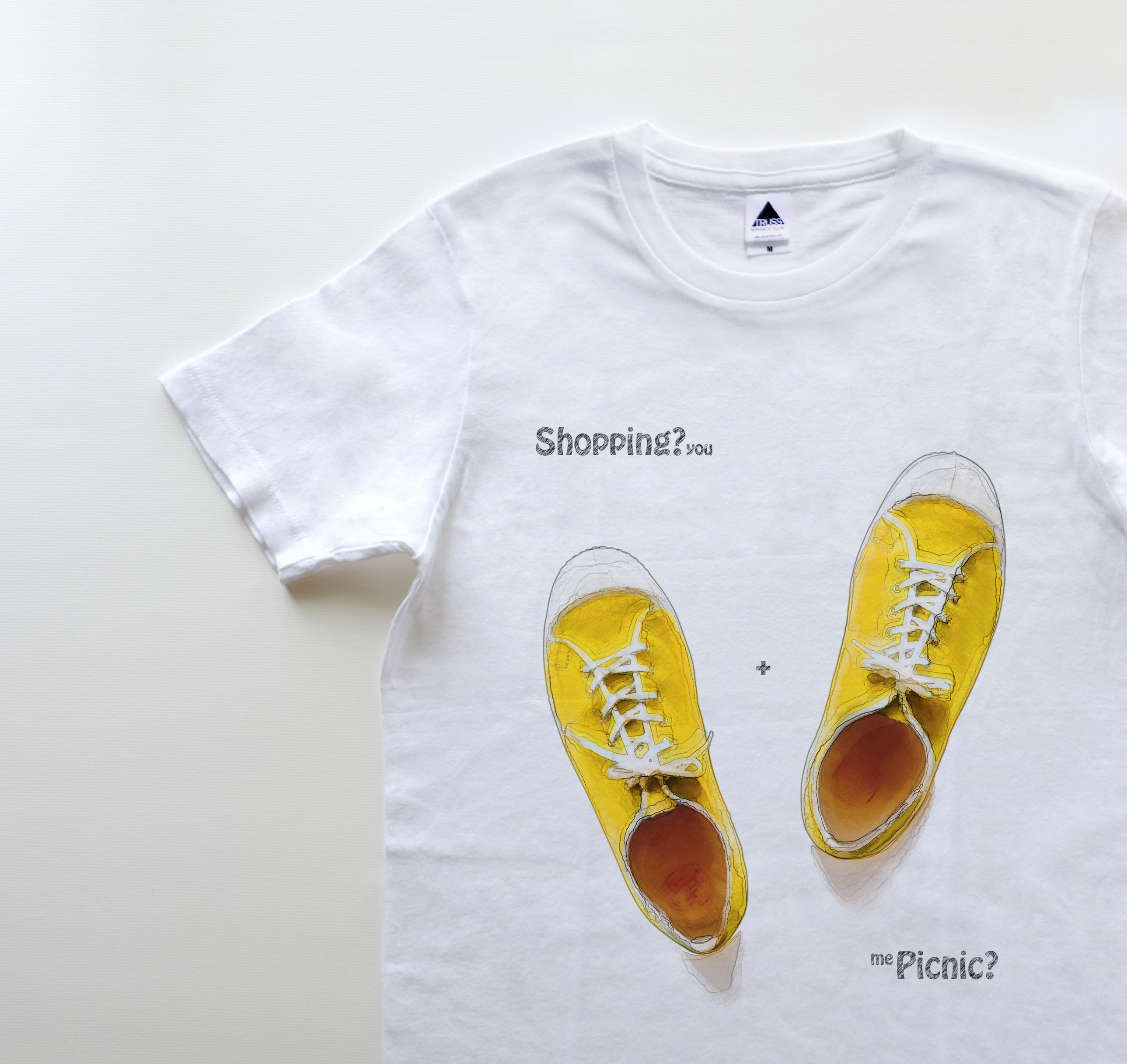 ◆ Lemon syrups　5oz　Tシャツ　white（TRS-700）