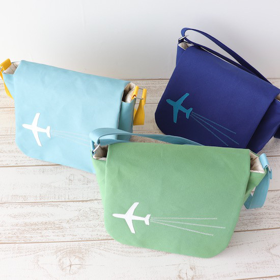 ショルダーバッグ | 飛行機 | 幼稚園通園バッグ | 男の子  | サイズオーダー 可