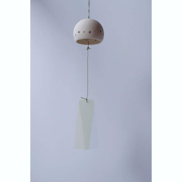 Hotaru - rice porcelain wind bell / candle holder 第4張的照片
