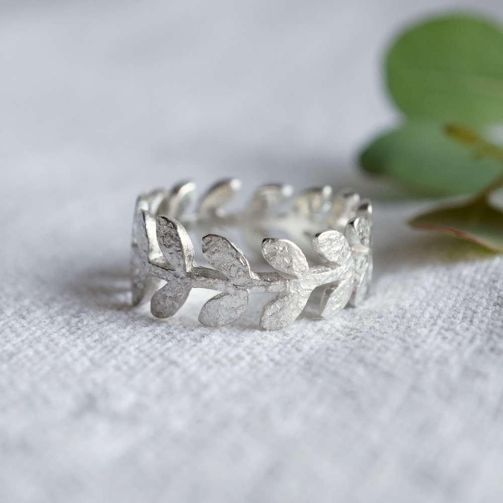 Laurel leaf ring [R004SV]