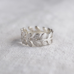 Laurel leaf ring [R004SV] 5枚目の画像