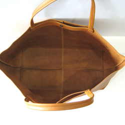 OTONA eco-bag Mサイズ キャラメルブラウン　本革製　トートバッグ 4枚目の画像