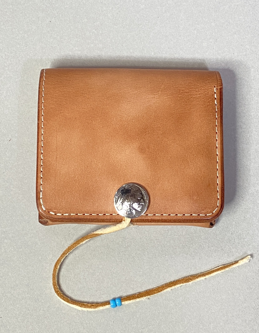 二つ折り財布 ビルフォールドB-3a 1930年代5セントバッファローコイン（実物）コンチョ 付き ナチュラル 19,426円