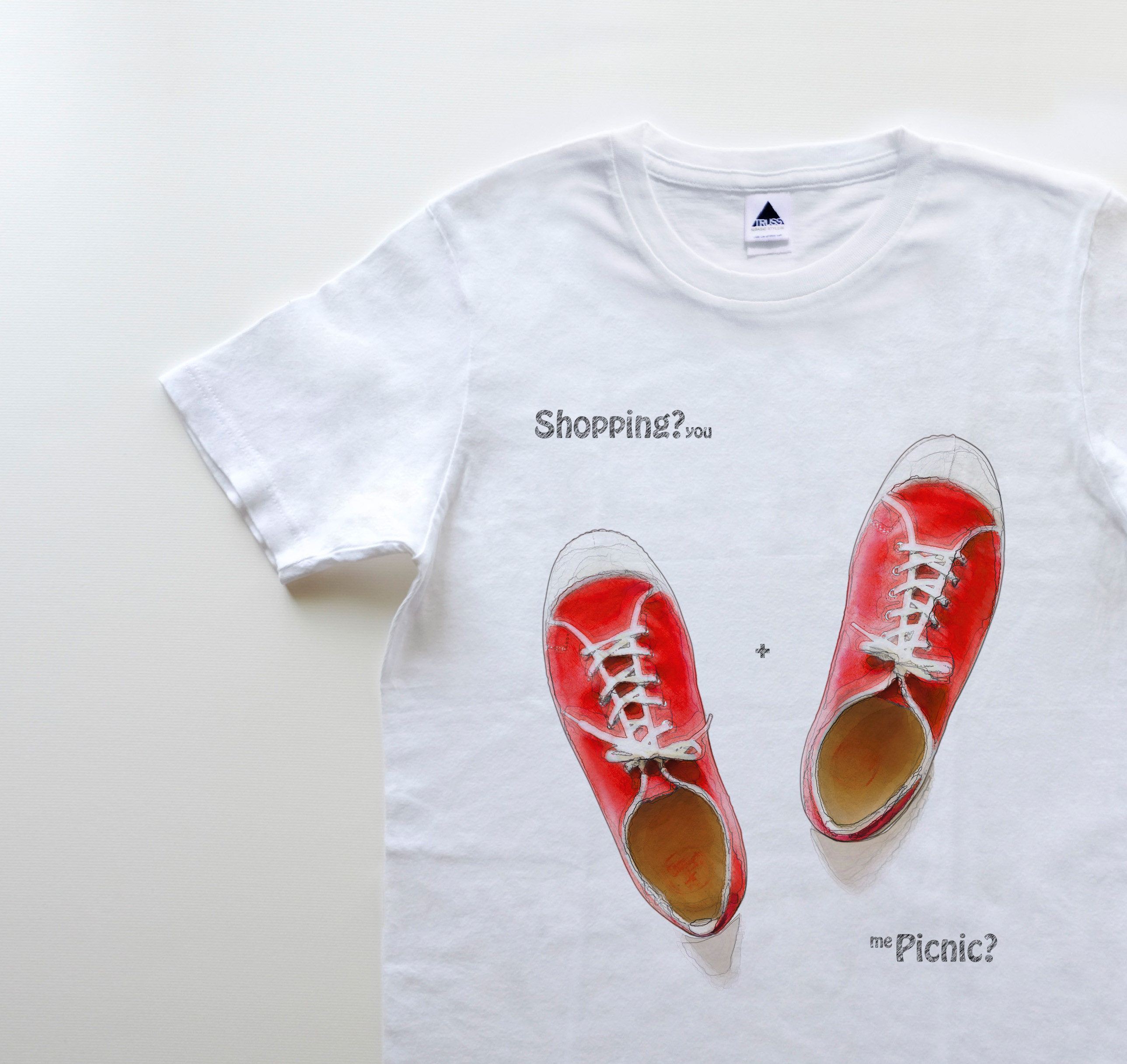 ◆◇ Strawberry syrups　5oz　Tシャツ　white（TRS-700）