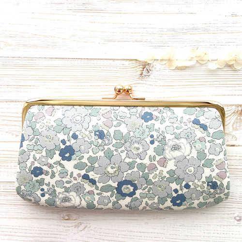 帆布＊選べる ダブルがま口長財布 親子がま口長財布 リバティプリント