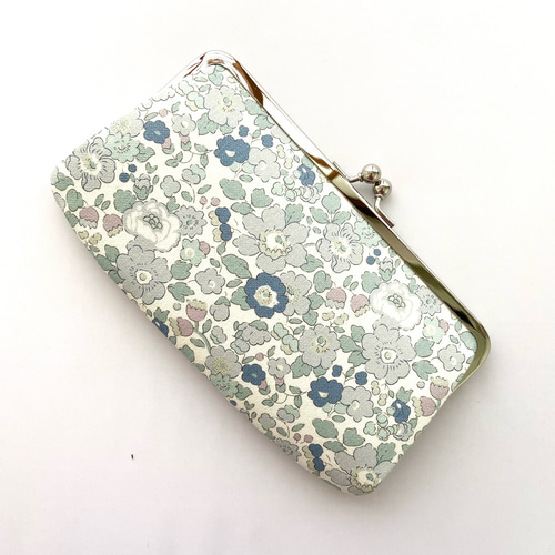 帆布＊選べる ダブルがま口長財布 親子がま口長財布 リバティプリント