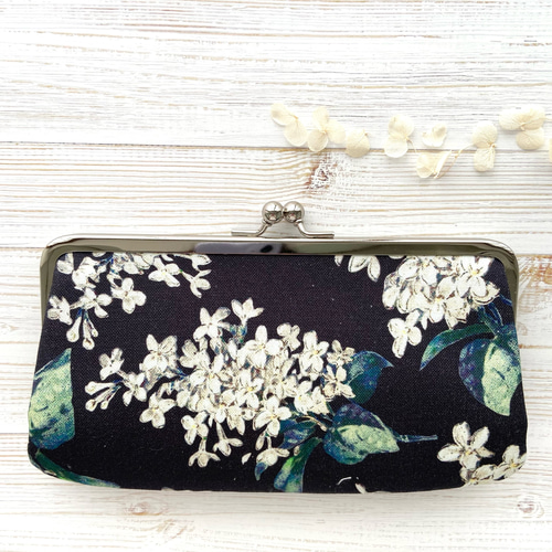 ☆まゆは☆☆リバティ☆アメリ☆親子がま口長財布と親子がま口二点 帆布＊選べる ダブルがま口長財布 親子がま口長財布 リバティプリント