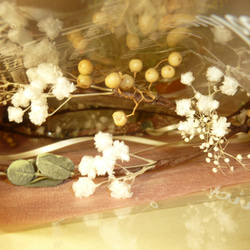 妖精の花冠（２連・オフホワイト）受注製作 5枚目の画像