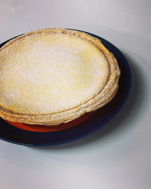 濃厚レモンチーズケーキパイ♪ 18㎝ホールサイズ　冷凍でお届け 1枚目の画像