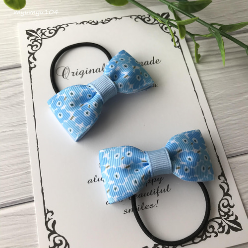 確認　ヘアゴム　ヘアリボン　11　和風　花　水風船 確認 ヘアゴム ヘアリボン 11 和風 花 水風船