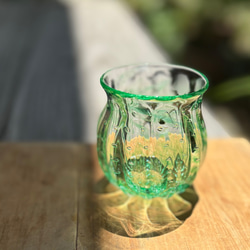 緑彩箔器 ／ガラス皿／ガラスボール／かき氷皿 お椀・ボウル・鉢 金星