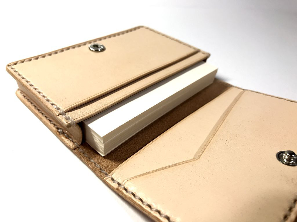 【通しマチタイプ】名刺入れ・カードケース　本革・レザー【選べるカラー・名入れ無料】【商品番号：ch212】