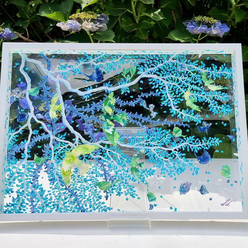 窓】原画／アクリル画／イラスト／絵画